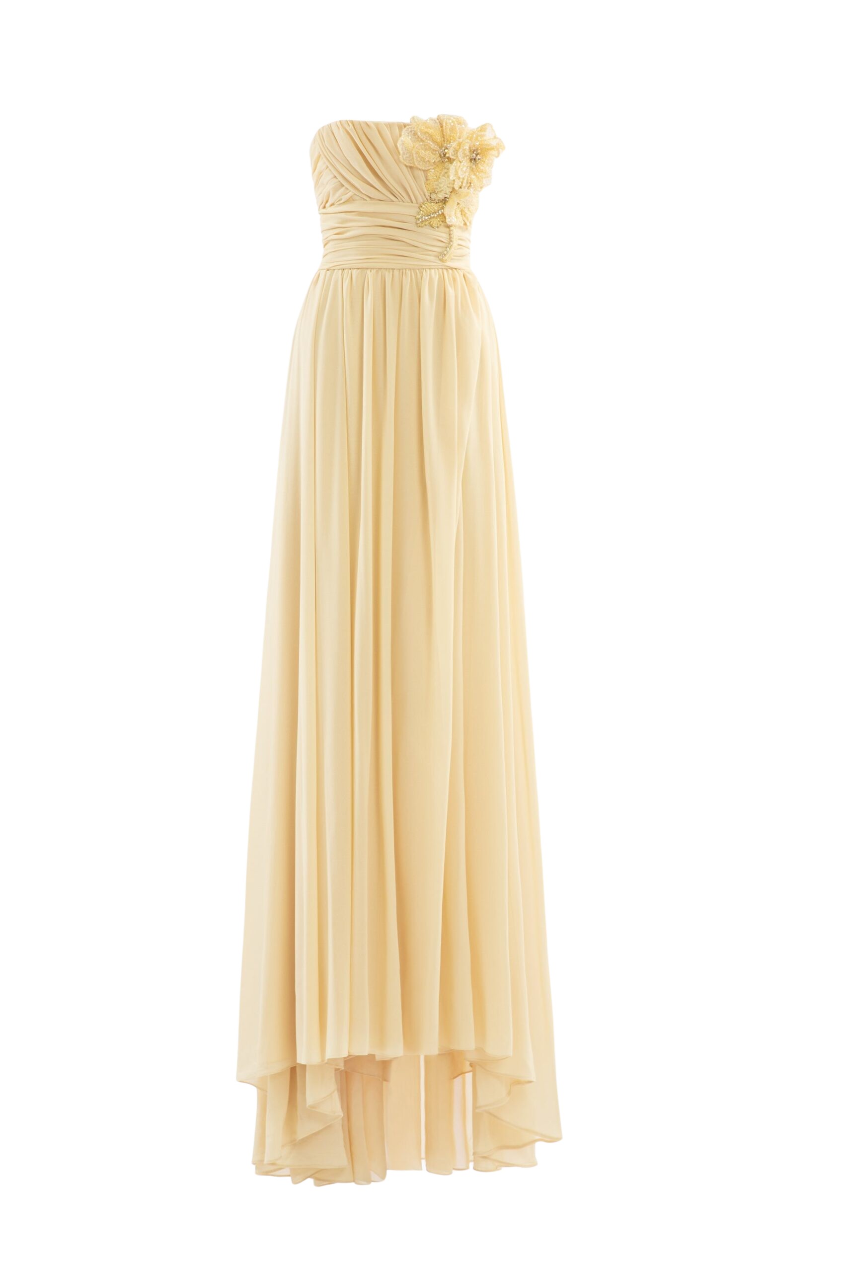 Saiid Kobeisy Long gathered dress