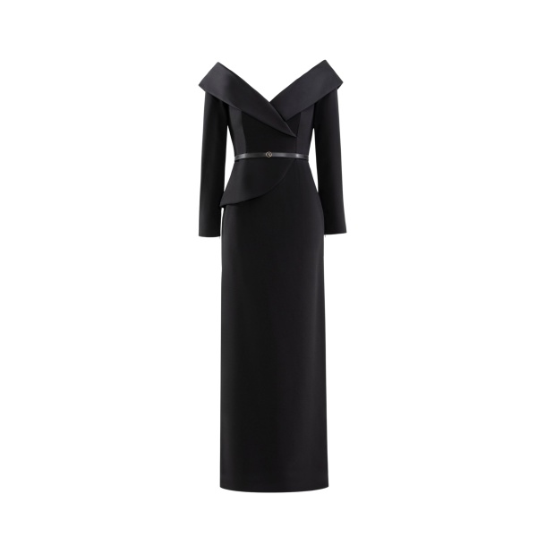 Saiid Kobeisy Off-shoulder crepe midi dress