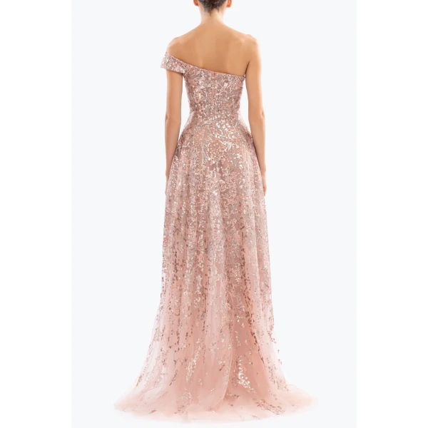 Saiid Kobeisy Off-shoulder long embroidered dress