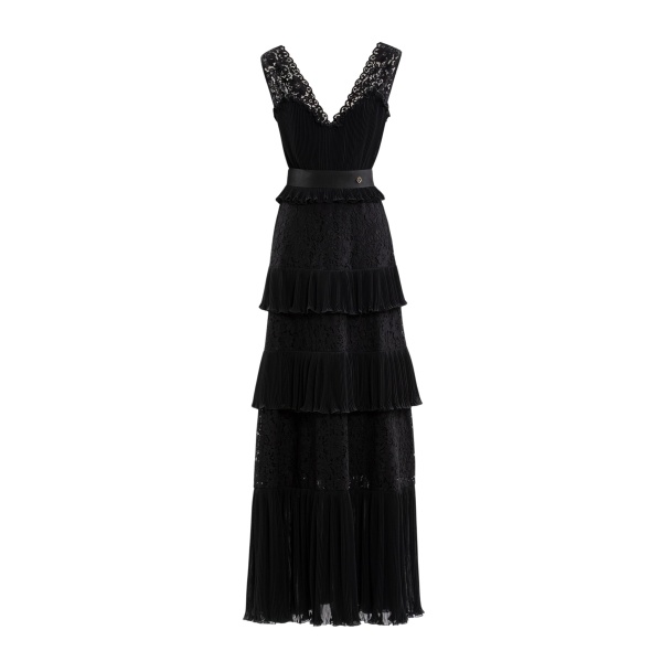 Saiid Kobeisy Pleated lace dress
