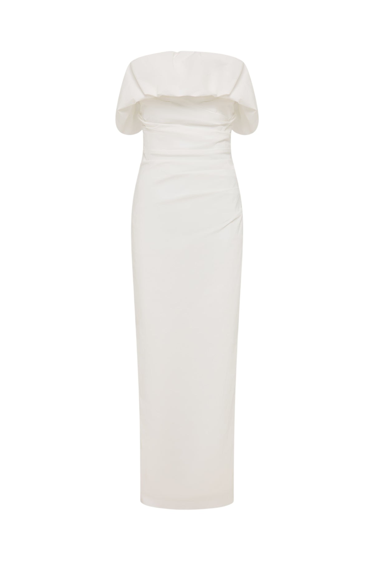 Shona Joy Campbell Strapless Bubble Maxi Dress – Ivory