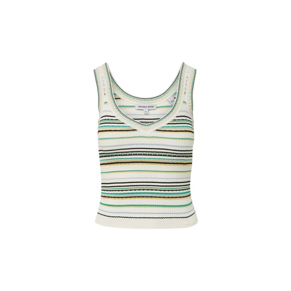 Veronica Beard Amelia Striped Button-Down Shirt