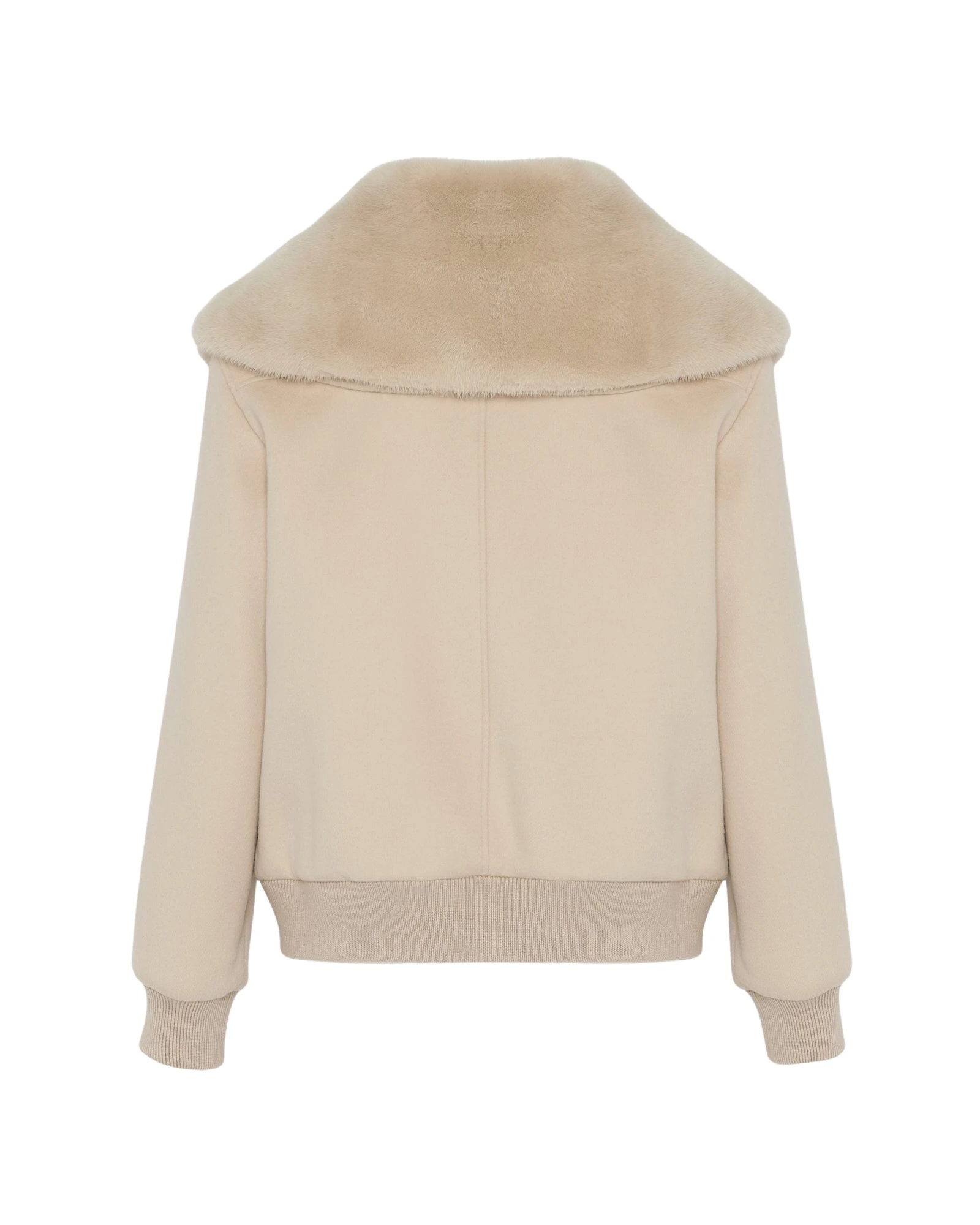 Yves-Salomon-Cashmere-blend-cropped-blouson-with-removable-mink-fur-collar94090_nobg Woman wearing Yves Salomon shearling fur coat – luxury outerwear at Luxury Shoes