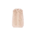 Woman wearing Yves Salomon shearling fur coat – luxury outerwear at Luxury Shoes 