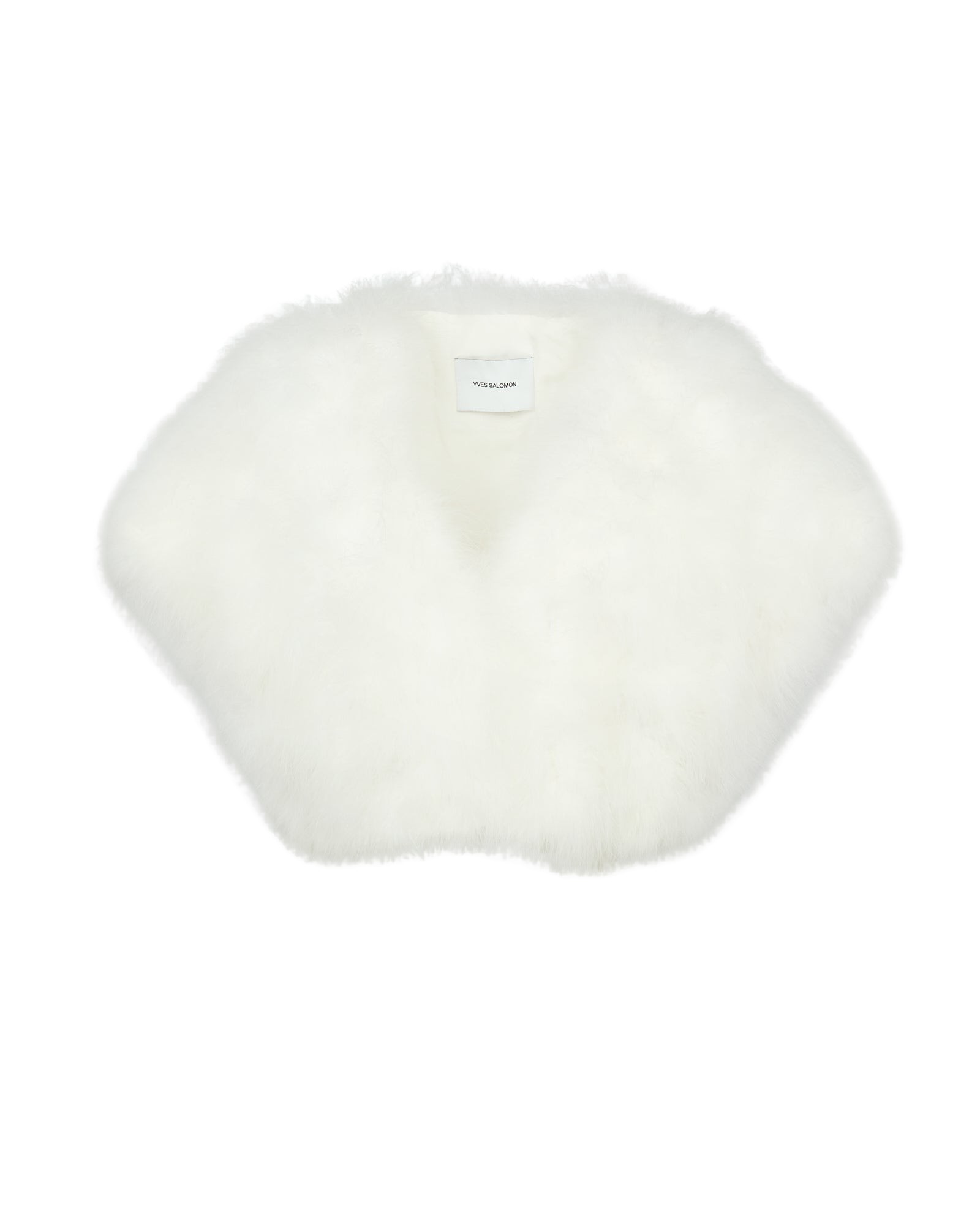 Yves Salomon Cropped feather bolero Jacket