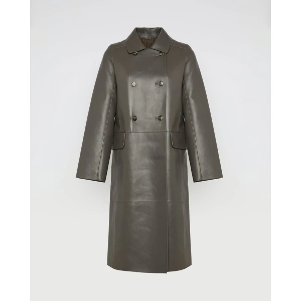 Woman wearing Yves Salomon shearling fur coat – luxury outerwear at Luxury Shoes 