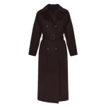 Woman wearing Yves Salomon shearling fur coat – luxury outerwear at Luxury Shoes 
