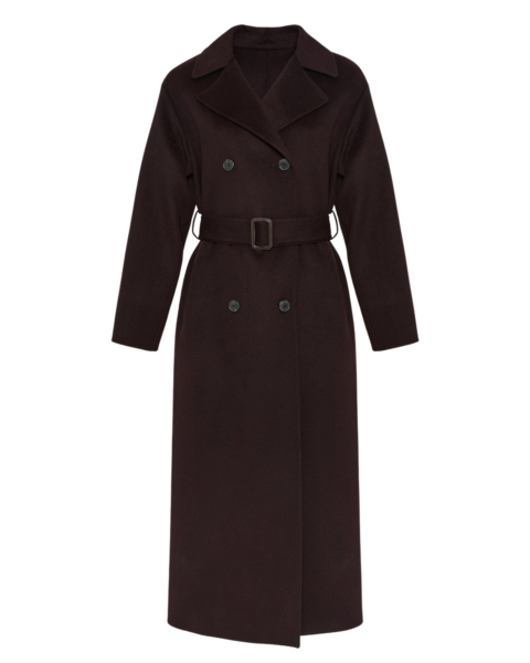 Woman wearing Yves Salomon shearling fur coat – luxury outerwear at Luxury Shoes 