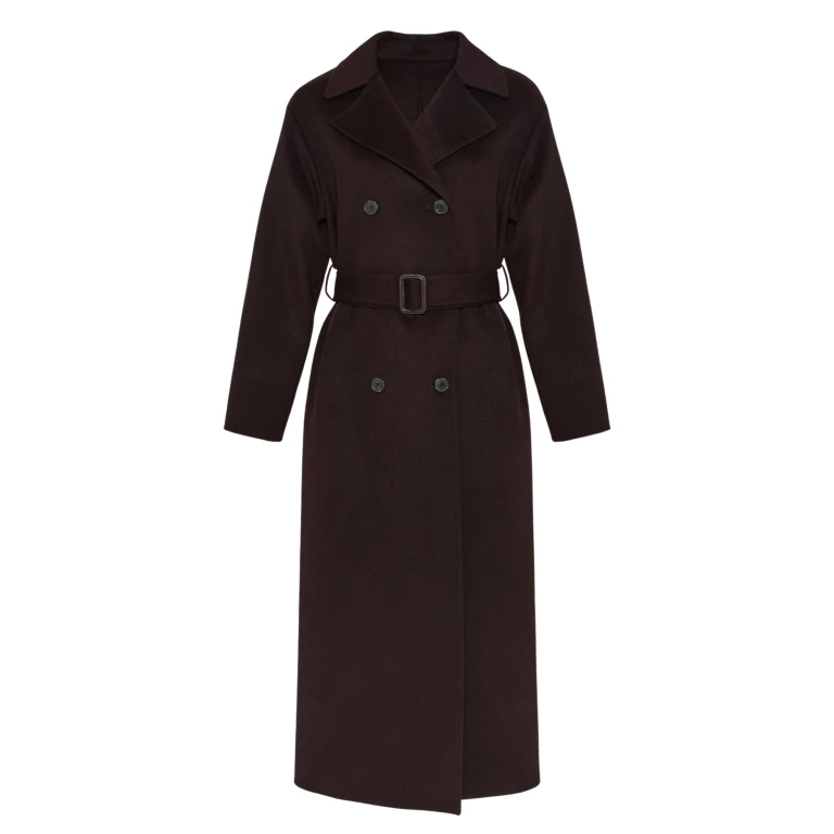 Woman wearing Yves Salomon shearling fur coat – luxury outerwear at Luxury Shoes 