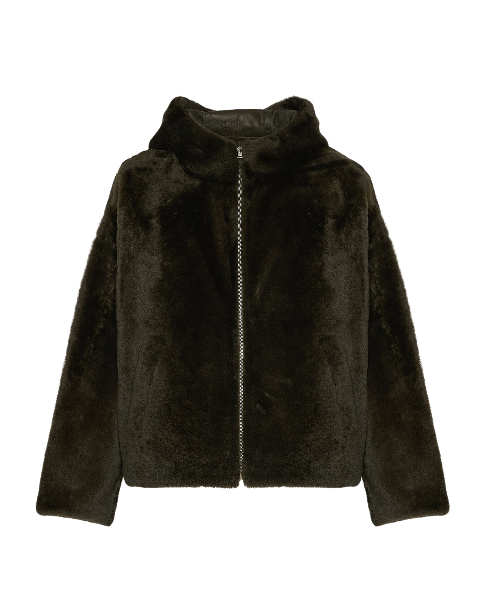Yves Salomon Hooded shearling jacket