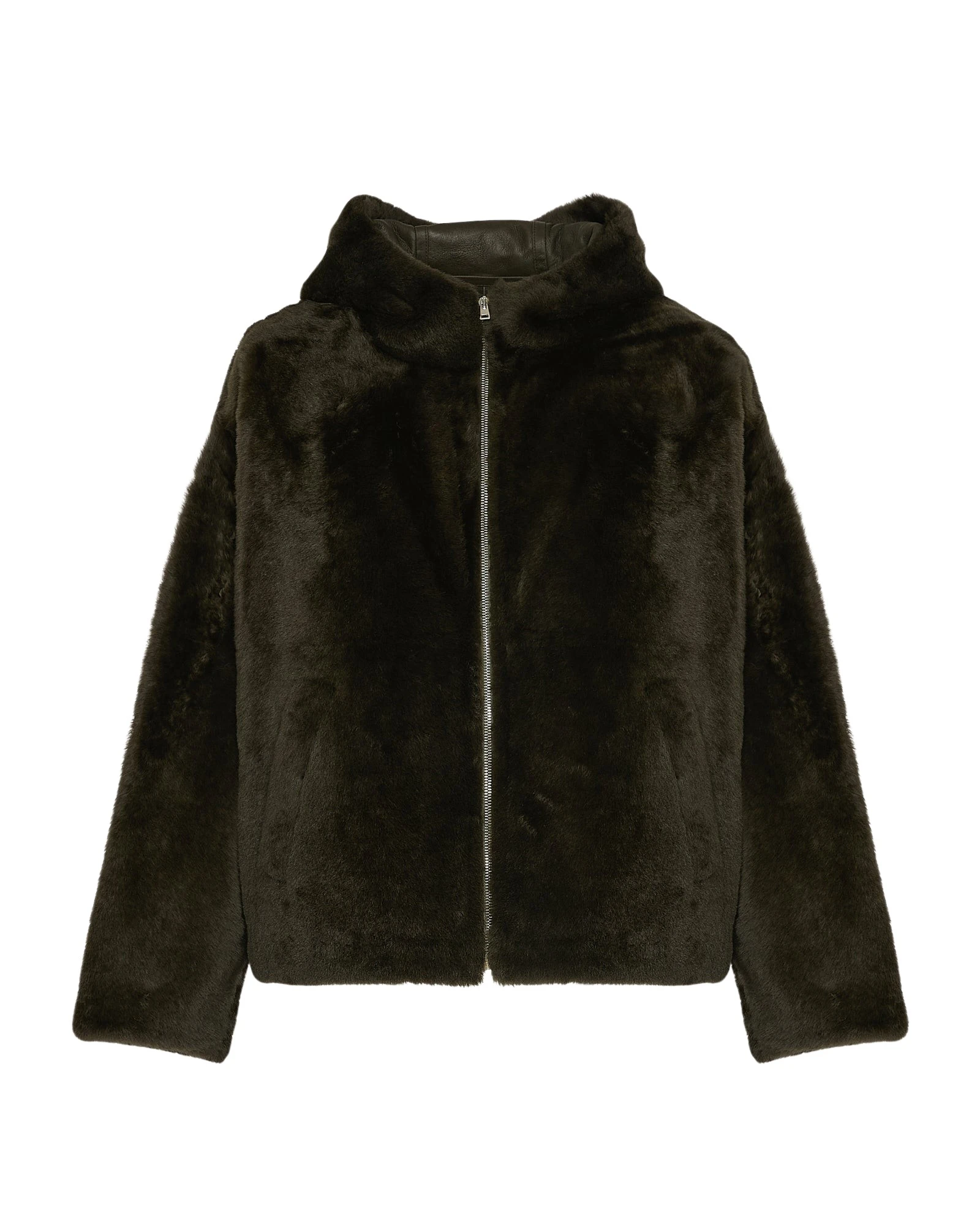 Yves-Salomon-Hooded-shearling-jacket18175_nobg Woman wearing Yves Salomon shearling fur coat – luxury outerwear at Luxury Shoes