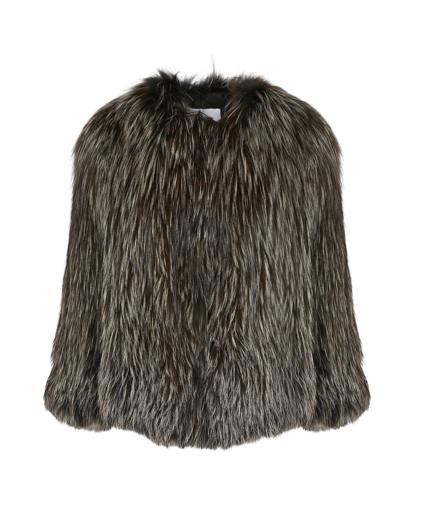 Yves Salomon Knitted fox fur jacket