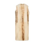 Yves-Salomon-Long-Toscana-Shearling-Vest79203_nobg Woman wearing Yves Salomon shearling fur coat – luxury outerwear at Luxury Shoes