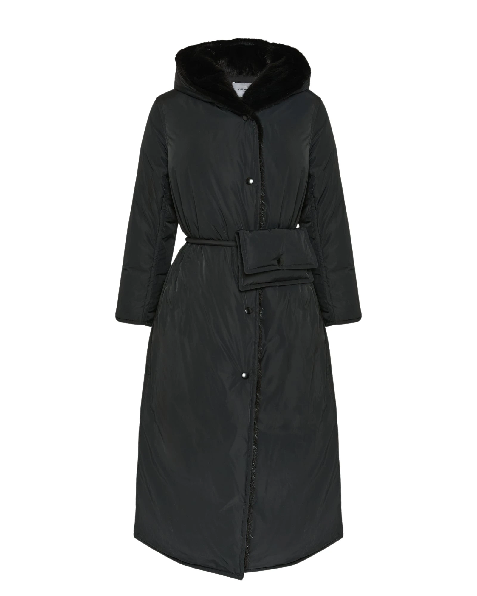 Yves-Salomon-Long-down-jacket-in-technical-fabric-and-mink-fur38658_nobg Woman wearing Yves Salomon shearling fur coat – luxury outerwear at Luxury Shoes