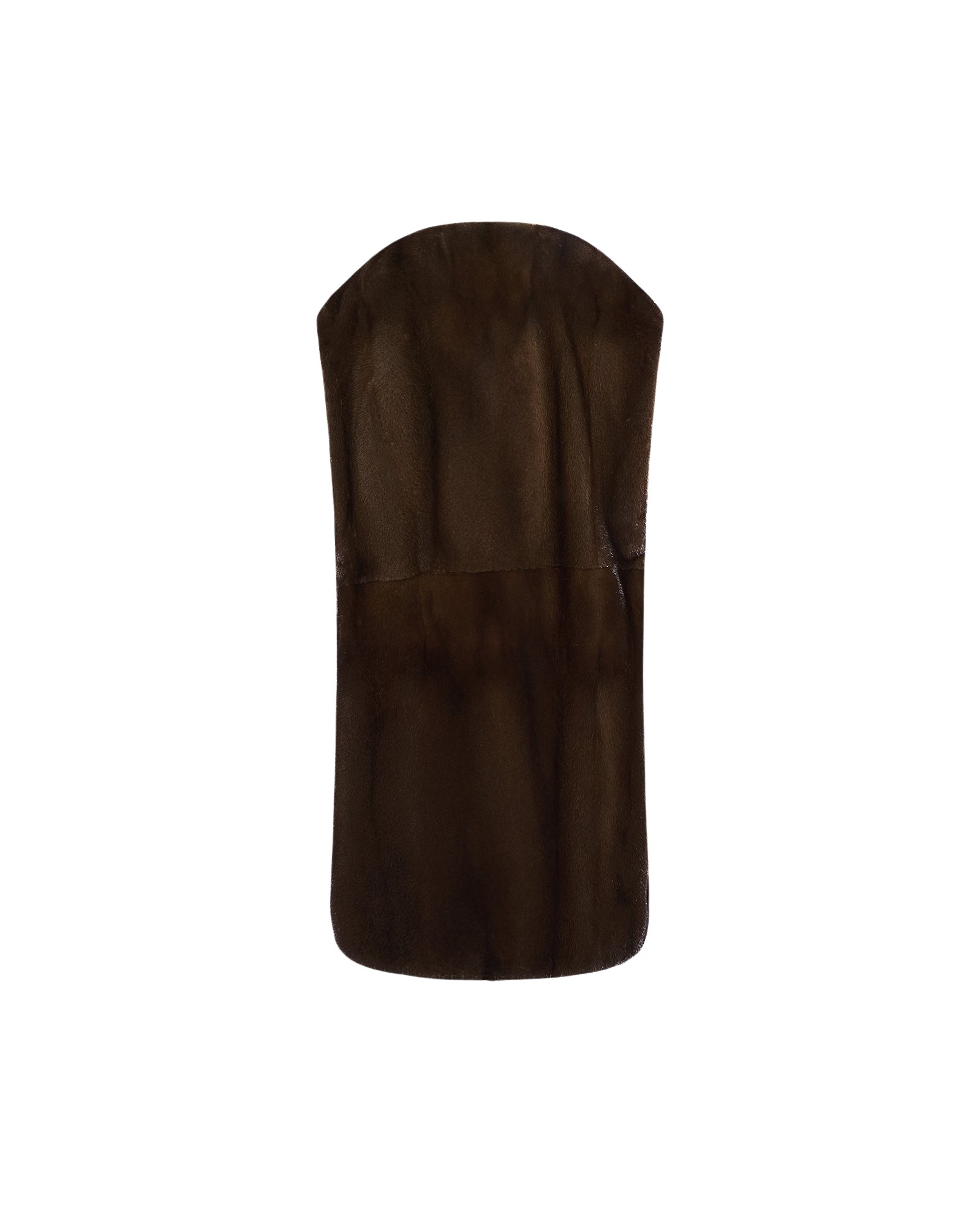 Yves Salomon Long-haired mink fur belted cape