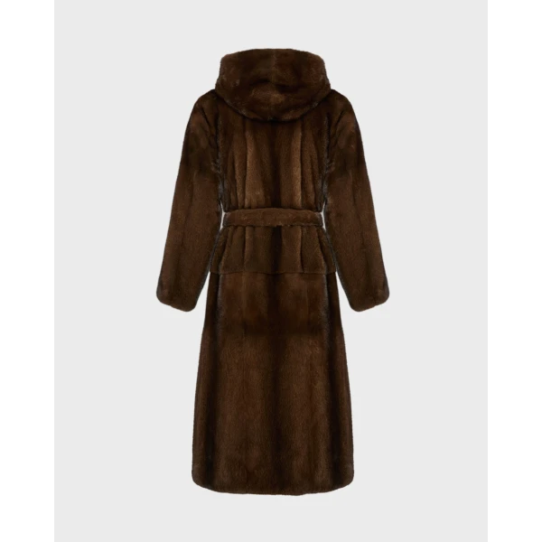 Woman wearing Yves Salomon shearling fur coat – luxury outerwear at Luxury Shoes 