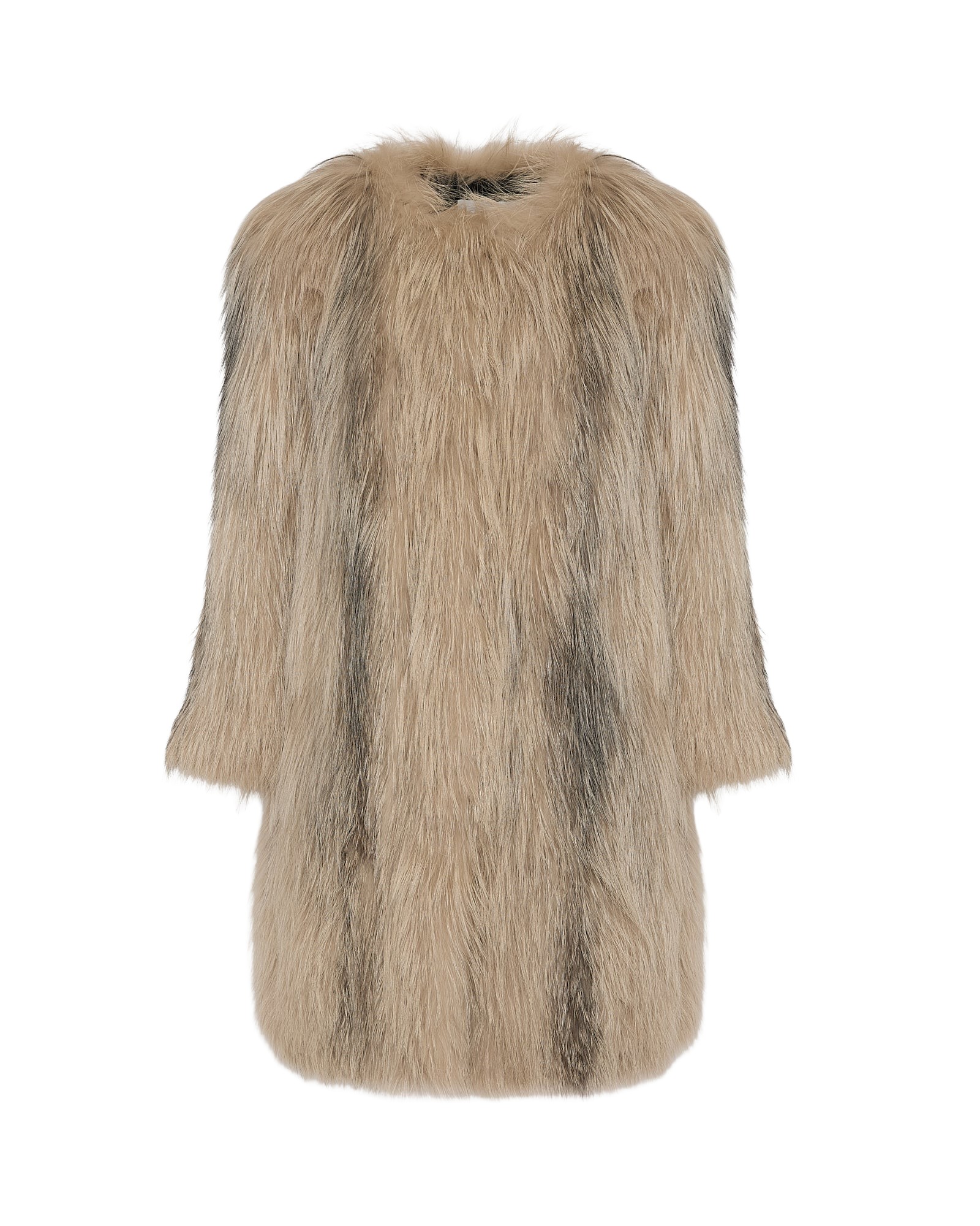 Yves-Salomon-Long-jacket-in-knitted-fox-fur-535425_nobg Woman wearing Yves Salomon shearling fur coat – luxury outerwear at Luxury Shoes