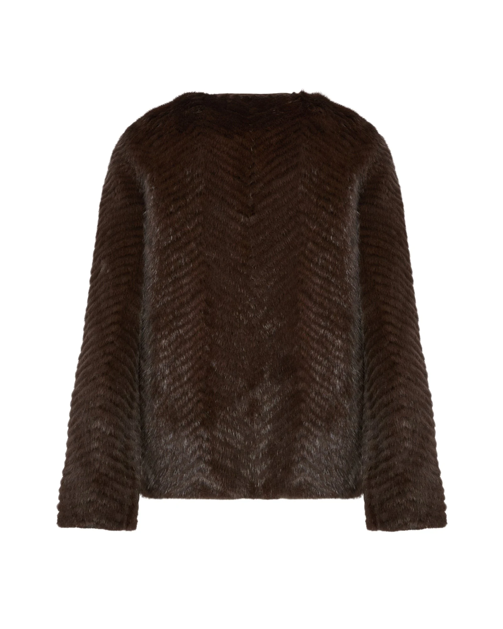 Yves-Salomon-Merino-knit-and-mink-jacket40789_nobg Woman wearing Yves Salomon shearling fur coat – luxury outerwear at Luxury Shoes