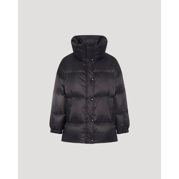 Woman wearing Yves Salomon shearling fur coat – luxury outerwear at Luxury Shoes 