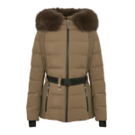 Woman wearing Yves Salomon shearling fur coat – luxury outerwear at Luxury Shoes 
