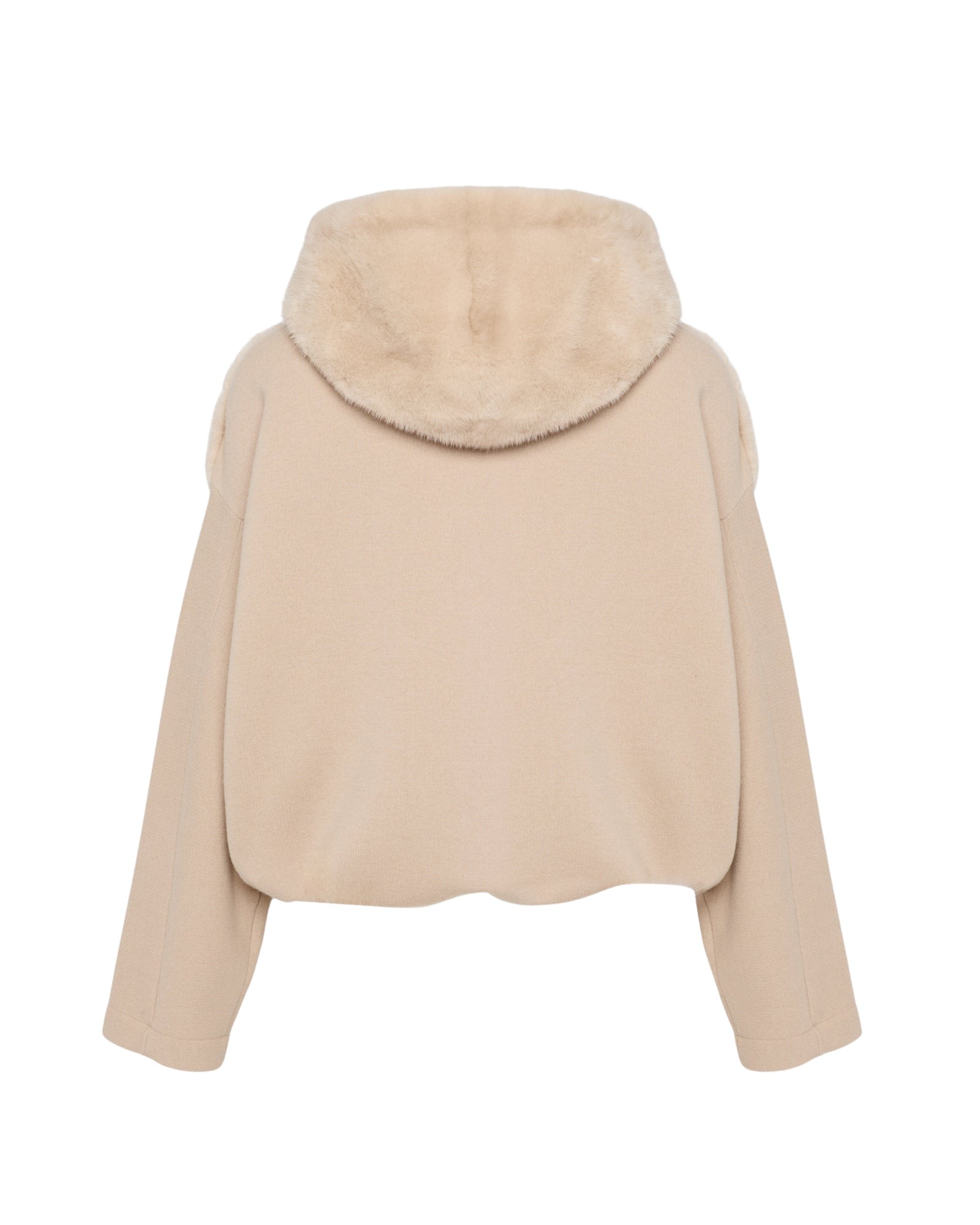 Yves Salomon Reversible Hooded Jacket in Mink and Technical Fabric