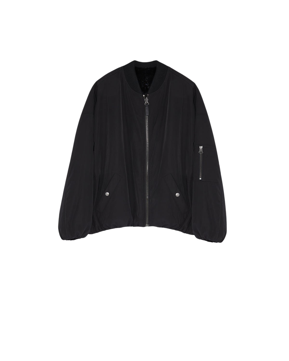 Yves Salomon Reversible bomber jacket in water-repellent technical fabric and long-haired mink