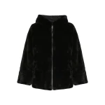 Woman wearing Yves Salomon shearling fur coat – luxury outerwear at Luxury Shoes 