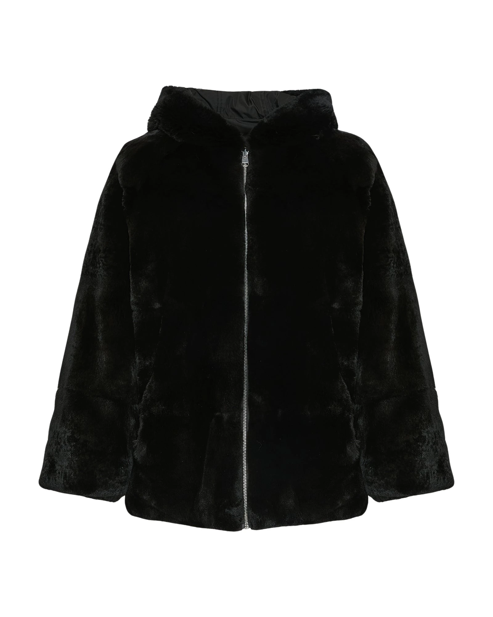 Yves-Salomon-Reversible-hooded-jacket-in-rabbit-rex-fur-and-technical-fabric37294_nobg Woman wearing Yves Salomon shearling fur coat – luxury outerwear at Luxury Shoes