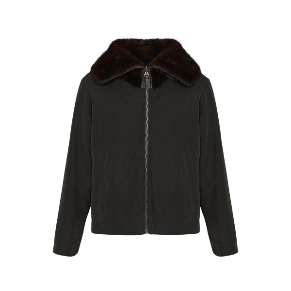 Woman wearing Yves Salomon shearling fur coat – luxury outerwear at Luxury Shoes 