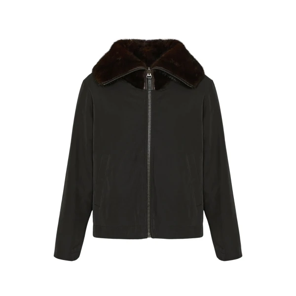 Woman wearing Yves Salomon shearling fur coat – luxury outerwear at Luxury Shoes 