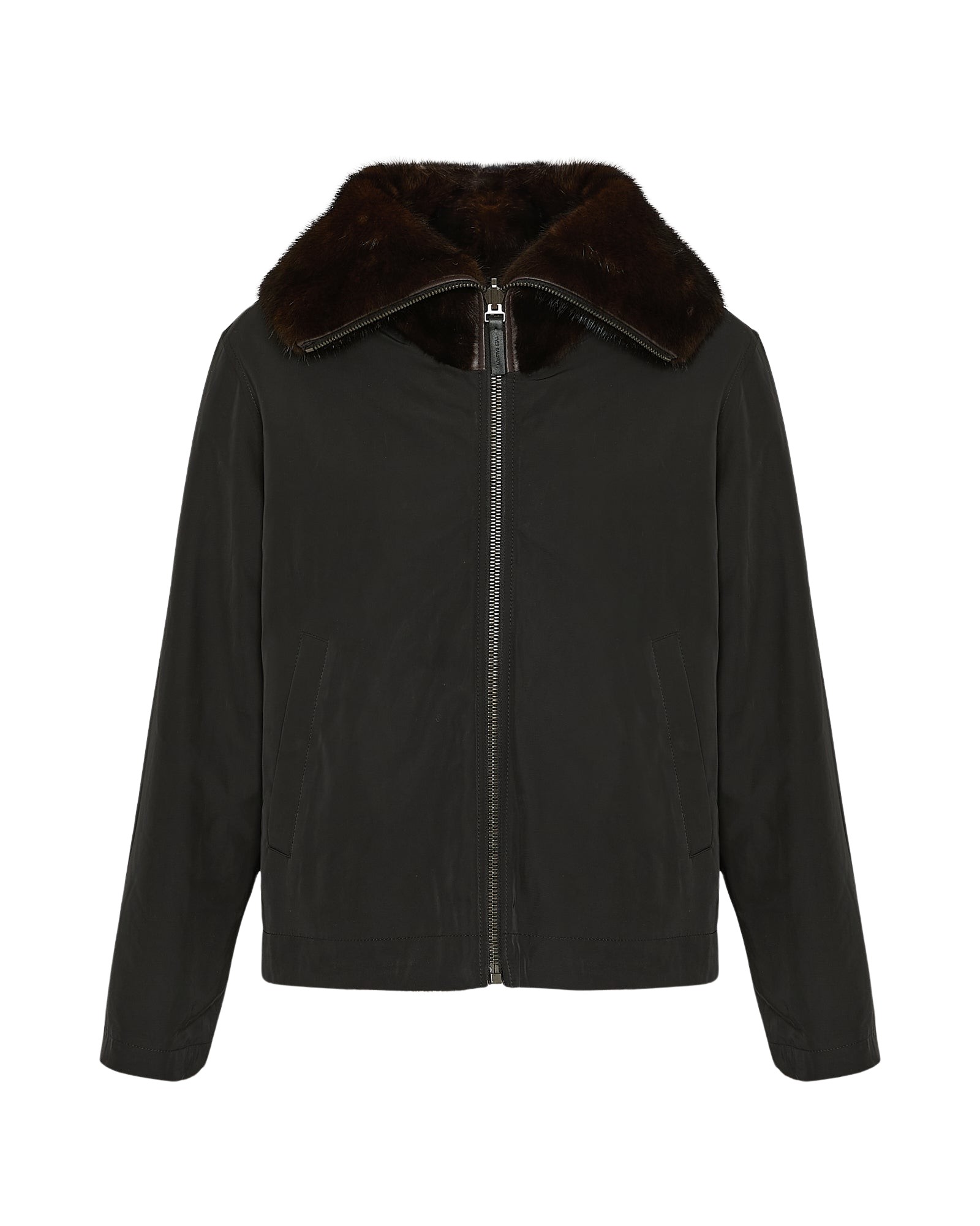 Yves Salomon Reversible jacket in technical fabric and mink fur