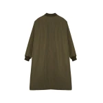 Woman wearing Yves Salomon shearling fur coat – luxury outerwear at Luxury Shoes 