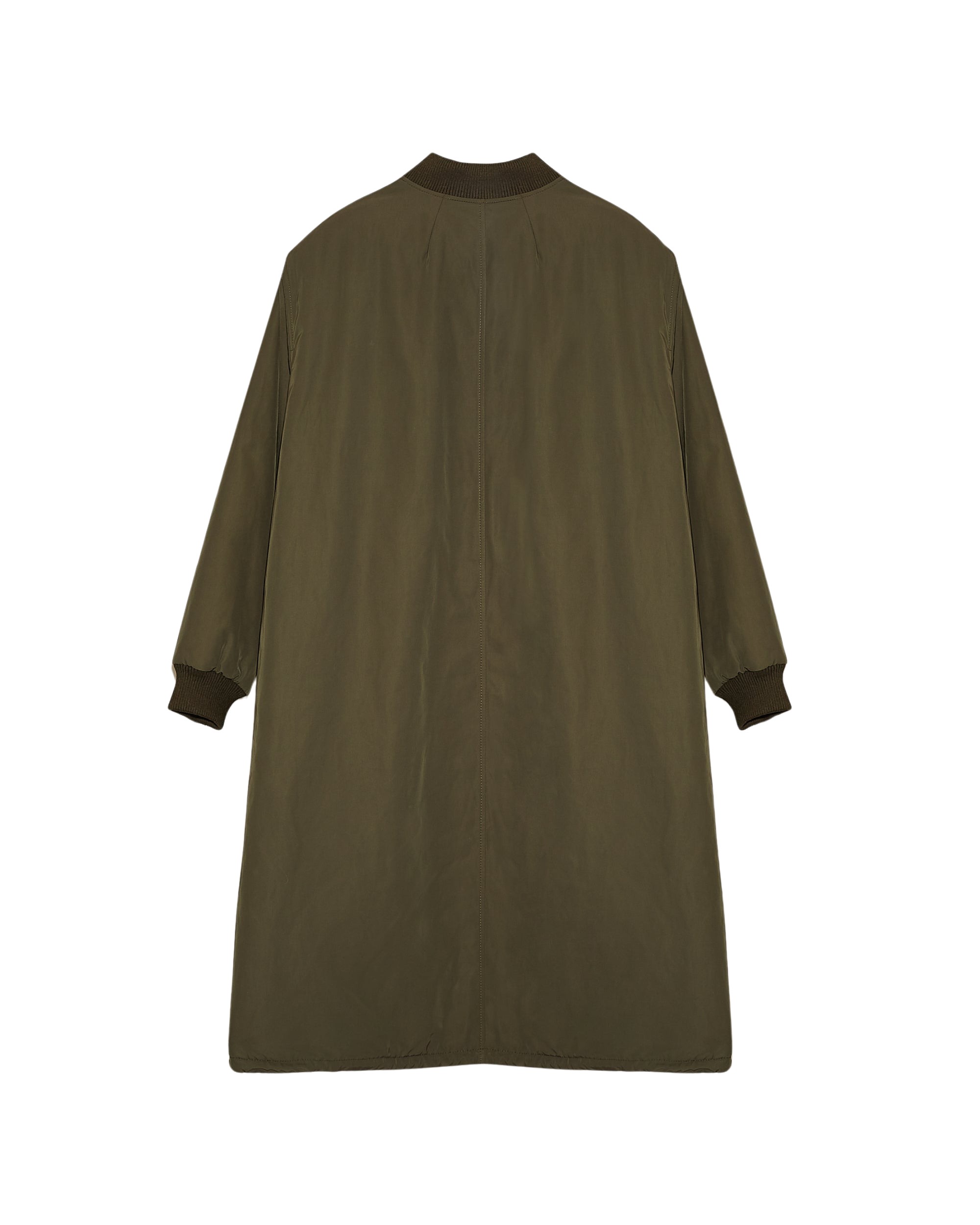 Yves Salomon Reversible parka bomber jacket in water-repellent technical fabric and long-haired mink fur
