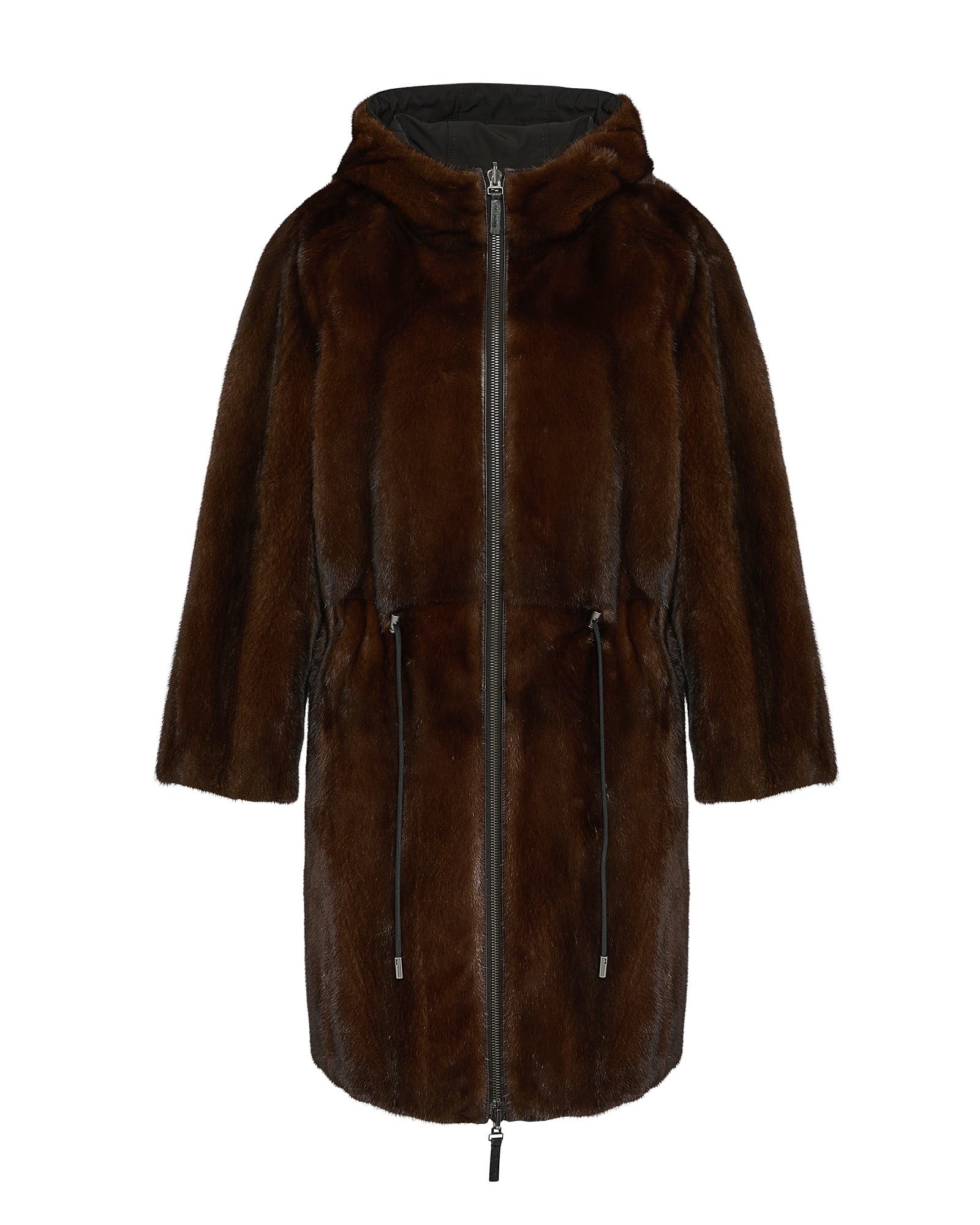 Yves Salomon Reversible parka in technical fabric and mink fur Jacket