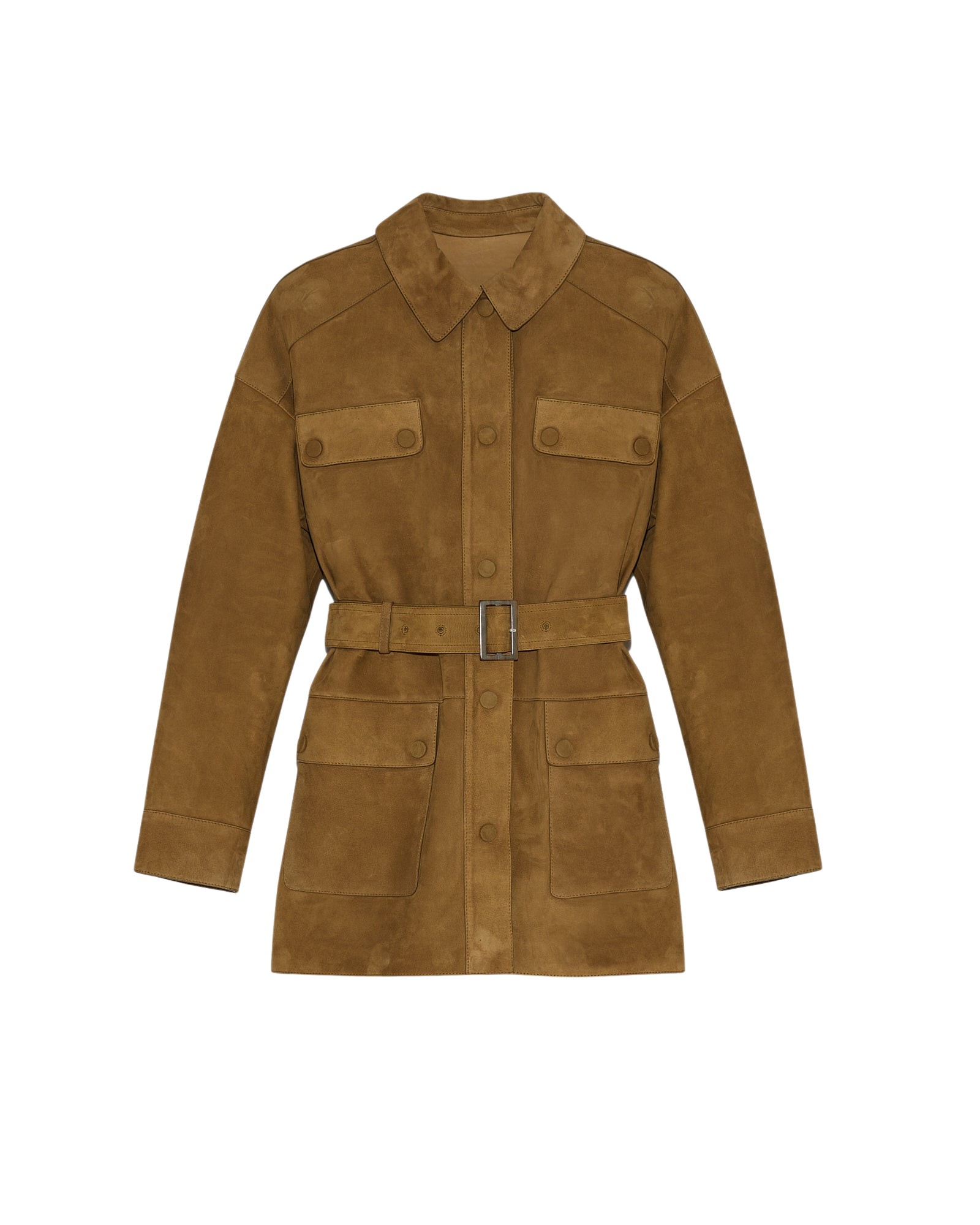 Yves Salomon Safari jacket in double-sided velour lamb leather