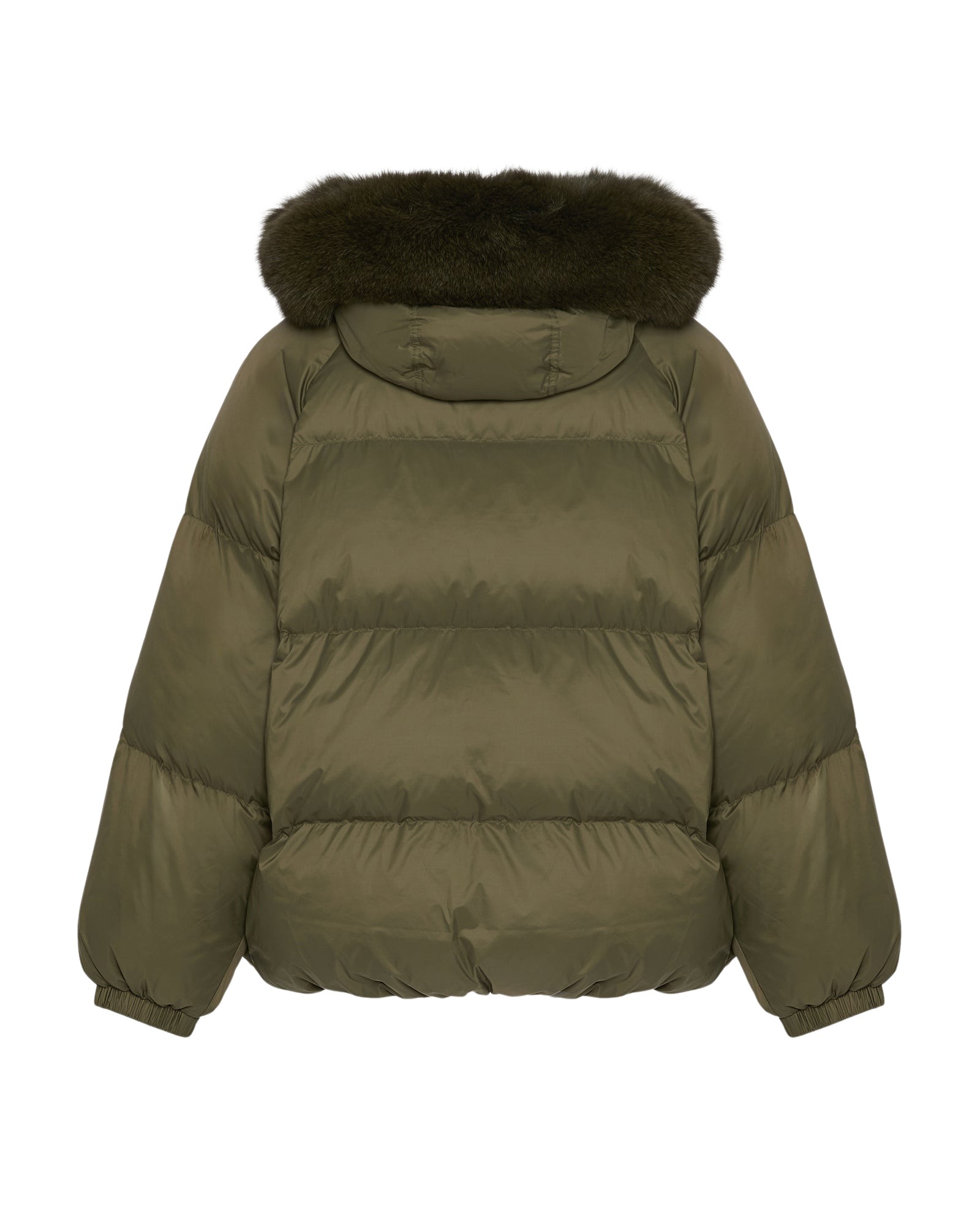 Woman wearing Yves Salomon shearling fur coat – luxury outerwear at Luxury Shoes 