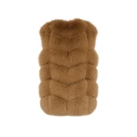 Woman wearing Yves Salomon shearling fur coat – luxury outerwear at Luxury Shoes 