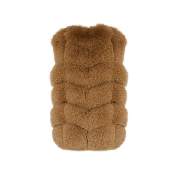 Woman wearing Yves Salomon shearling fur coat – luxury outerwear at Luxury Shoes 