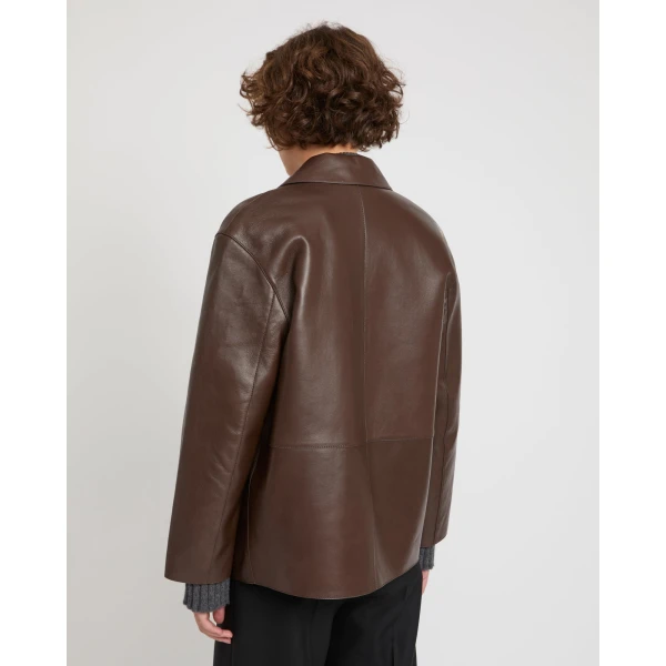 Woman wearing Yves Salomon shearling fur coat – luxury outerwear at Luxury Shoes 