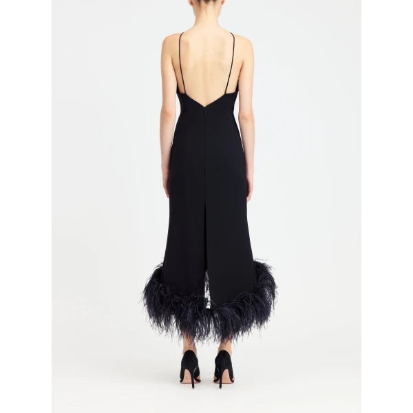 Elevate your elegance in this 16Arlington  from the luxury feather dress edit