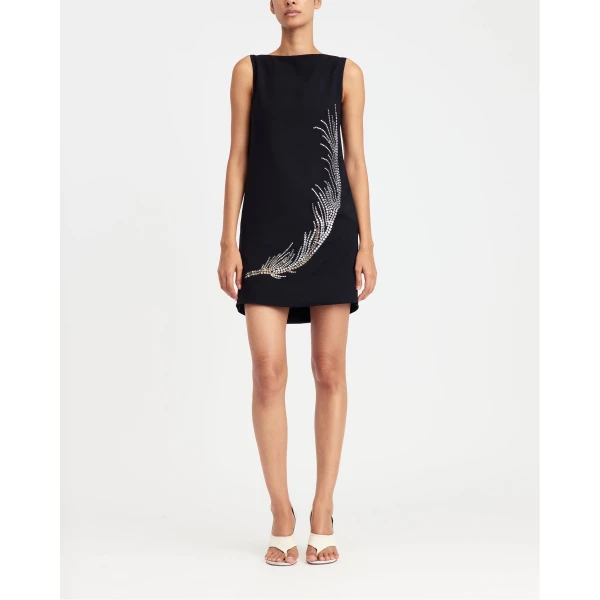 Elevate your elegance in this 16Arlington  from the luxury feather dress edit