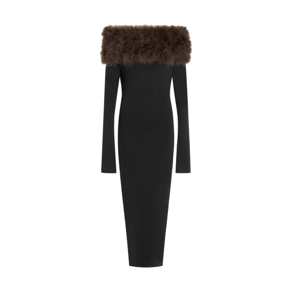 Elevate your elegance in this 16Arlington  from the luxury feather dress edit
