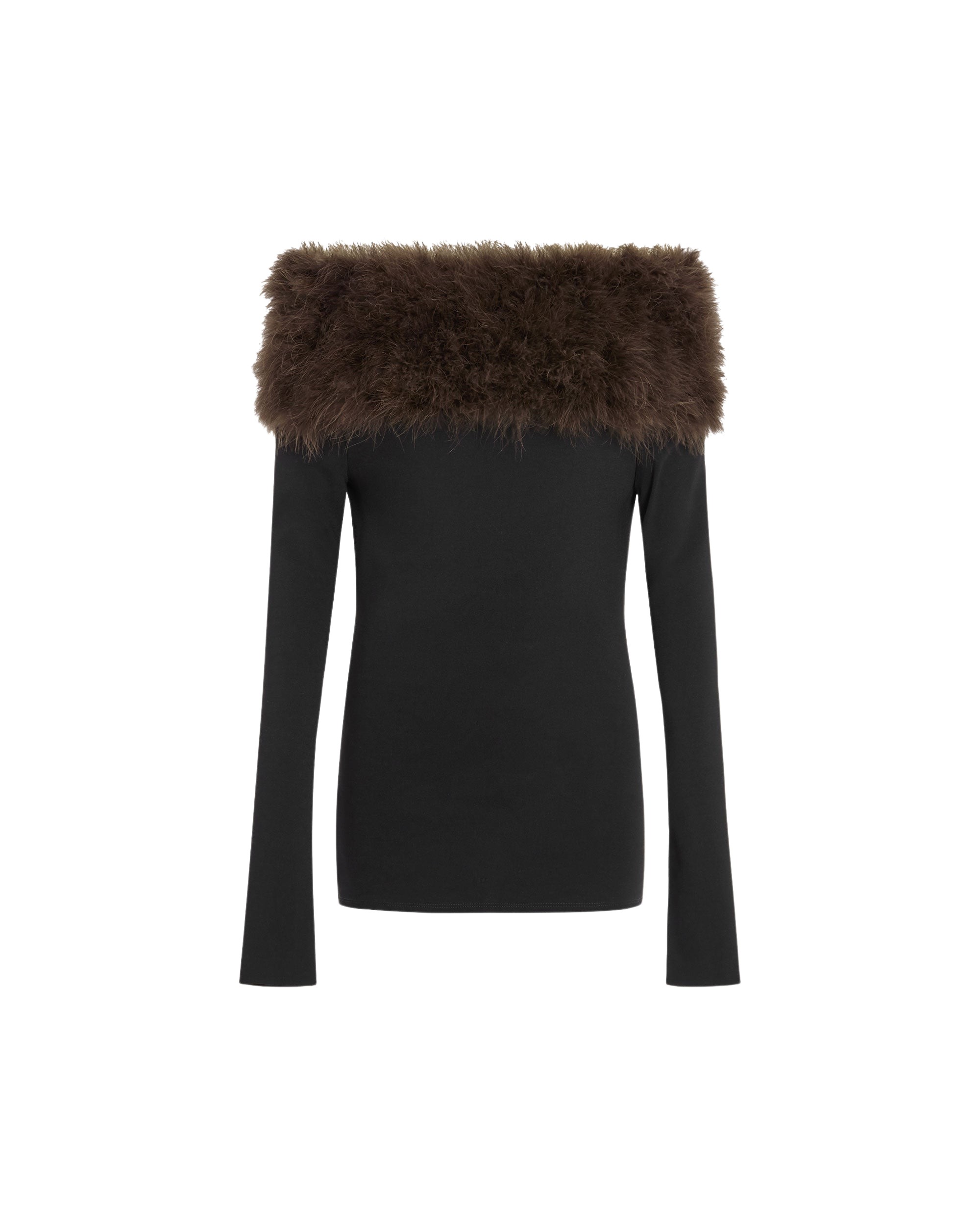Elevate your elegance in this 16Arlington  from the luxury feather dress edit
