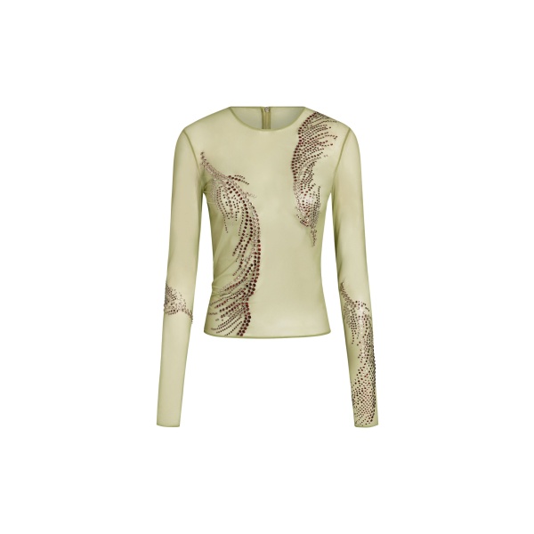 Elevate your elegance in this 16Arlington  from the luxury feather dress edit