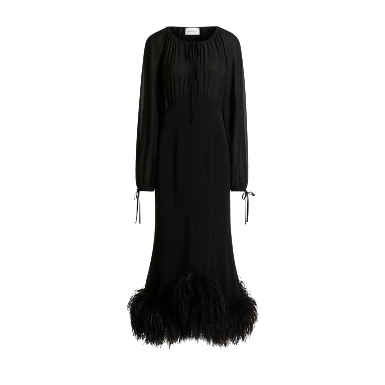 Elevate your elegance in this 16Arlington  from the luxury feather dress edit