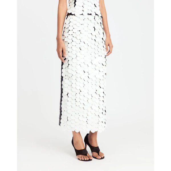Elevate your elegance in this 16Arlington  from the luxury feather dress edit