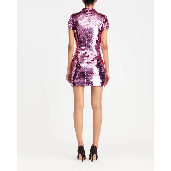 Elevate your elegance in this 16Arlington  from the luxury feather dress edit