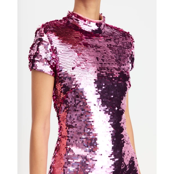 Elevate your elegance in this 16Arlington  from the luxury feather dress edit