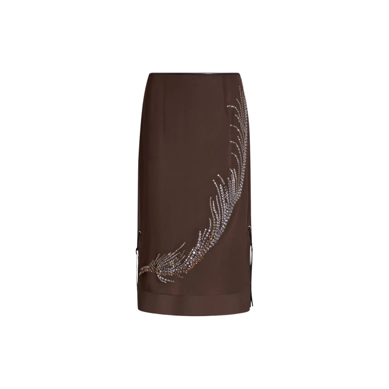 Elevate your elegance in this 16Arlington  from the luxury feather dress edit