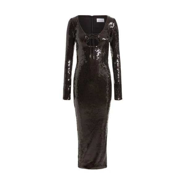 Elevate your elegance in this 16Arlington  from the luxury feather dress edit